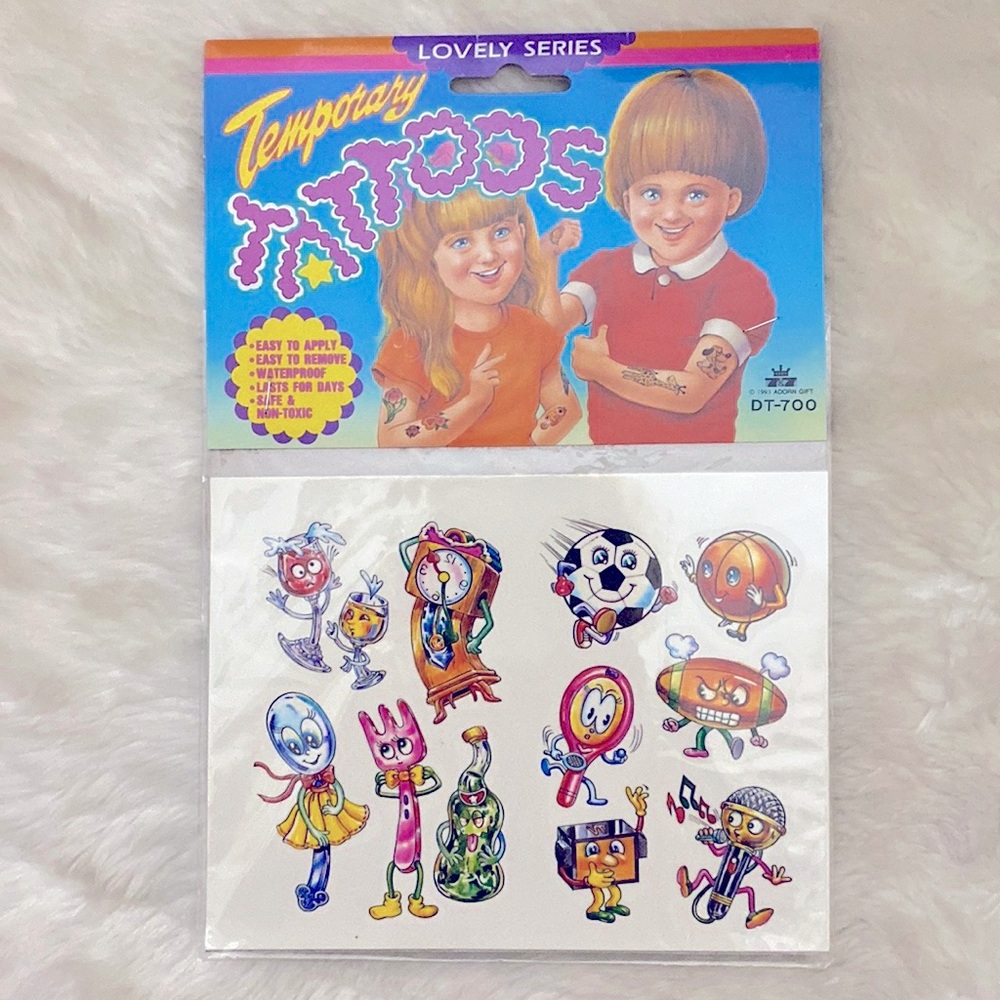 Vintage 1993 Temporary Tattoos